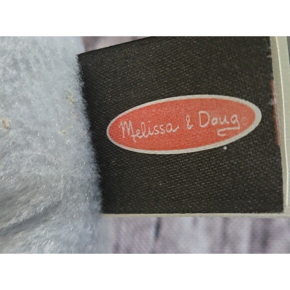 Melissa and Doug Puppy Dog Plush Stuffed Animal Blue Collectible Toy 6 in Gray - Picture 6 of 8